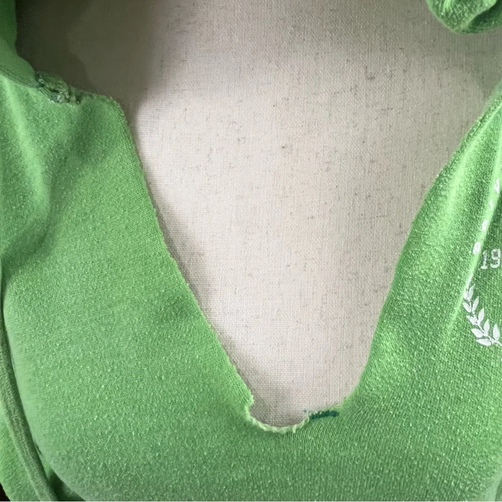 Vintage Y2K Lime Green Pink By Victoria’s Secret Hoodie Size Medium - Picture 3 of 7
